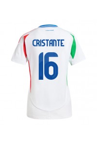 Italia Bryan Cristante #16 Jalkapallovaatteet Naisten Vieraspaita EM-Kisat 2024 Lyhythihainen